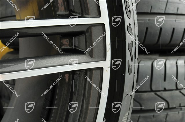20" summer wheels set 911 Turbo IV, rims 11,5J x 20 ET56 + 9J x 20 ET51 + Pirelli P Zero summer tyres 305/30 ZR20 + 245/35 ZR20, with TPMS