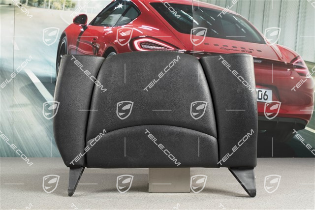 Back seat backrest, rear, leatherette, black, cabrio, R