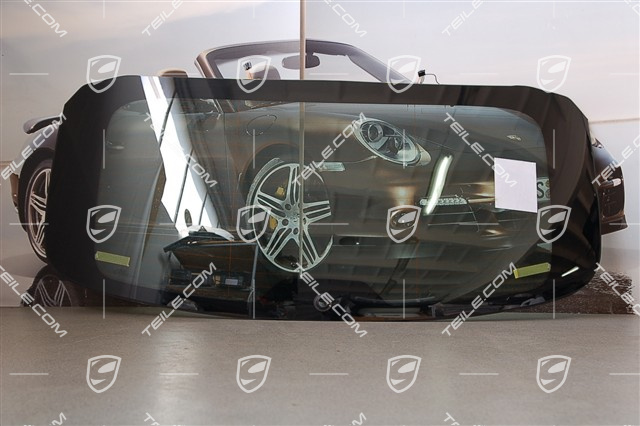Rear window, heat protection glass, green, radio PCM main module, double DIN colour display