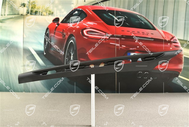 Centre disc / trim for front bumper retaining frame, Black matte, L