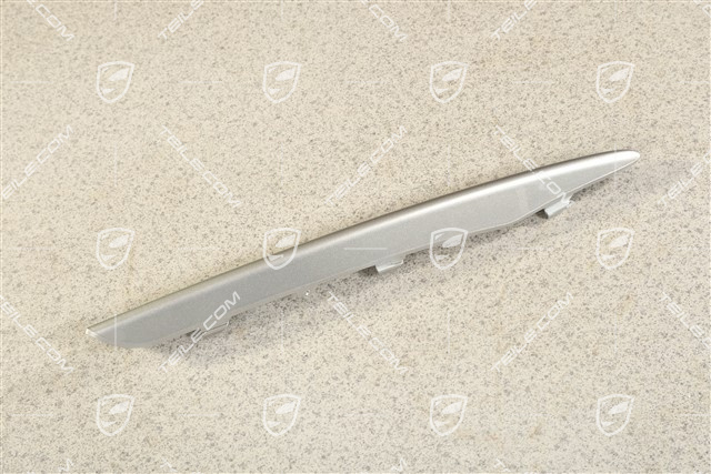 Front bumper retaining frame, upper cover, Titan Metallic, R