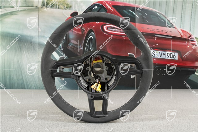 Sportlenkrad, GT3, Alcantara, PDK-Getriebe, Schwarz/Platingrau