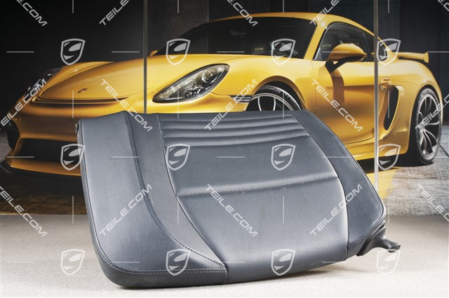 Back seat backrest, Rear, Leatherette, Metropole blue, Convertible, R