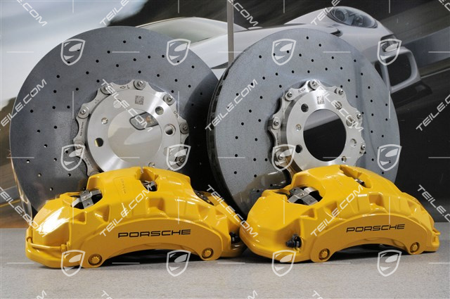 PCCB Panamera "Turbo S" ceramic brake kit (4 brake discs, 4 callipers + pads)