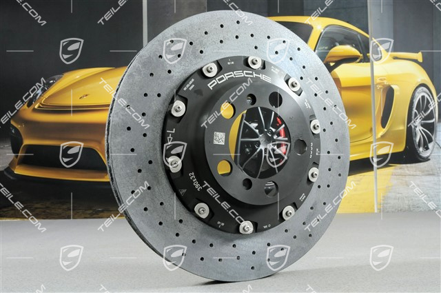 PCCB Ceramic brake kit, brake discs: 2x front + 2x rear, fixed callipers:2x front and 2x rear, pads, 991.2 GT3 / GT3RS / GT2RS
