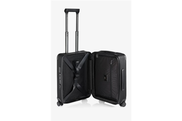 Porsche Design Roadster Nylon 4W Trolley, aus wasserabweisendem Nylon und Leder, schwarz, Größe S / 43 Liter, 240 x 380 x 550 mm