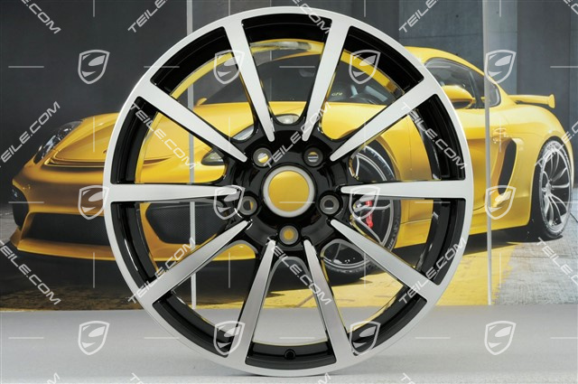 20" Felgensatz Carrera Classic, 8J x 20 ET57 + 10J x 20 ET45, in Schwarz Hochglanz