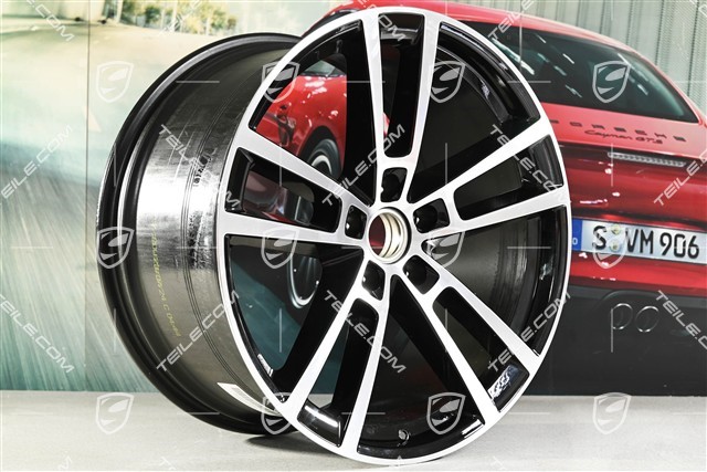 22" Felgensatz Cayenne Coupe Sport Design, 10J x 22 ET48 +11,5J x 22 ET52, schwarz hochglänzend