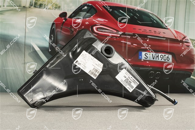 Windshield wash system reservoir / tank, with headlight cleaning system