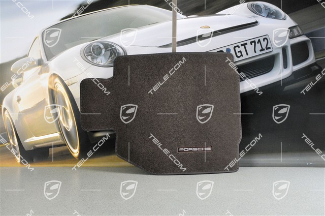 Fußmatten-Set, 4-teilig (997), für 911 Cabrio und Targa Modelle mit BOSE Sound-System, cocoa (braun)