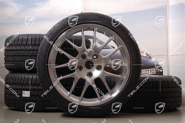 20-inch RS Spyder winter wheel set, wheels: 9,5J x 20 ET65 + 10,5J x 20 ET65 + Continental winter tyres 255/40 R20 + 285/35 R20, without TPM sensors