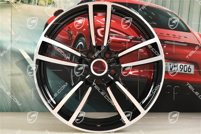 21" Felge Cayenne Turbo, 11J x 21 ET58, schwarz hochglanz
