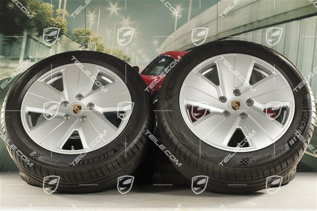 19" Taycan S summer wheel set, rims 8J x 19 ET50 + 10J x 19 ET47 + Michelin summer tyres 225/55 R19 + 275/45 R19