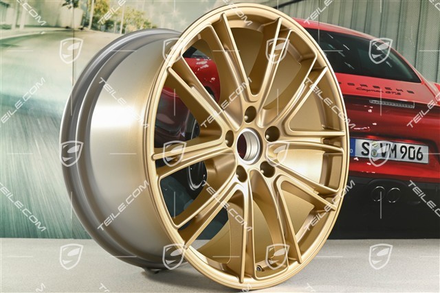 21" Felgensatz Panamera Exclusive, 9,5J x 21 ET71 + 11,5J x 21 ET69, Aurum