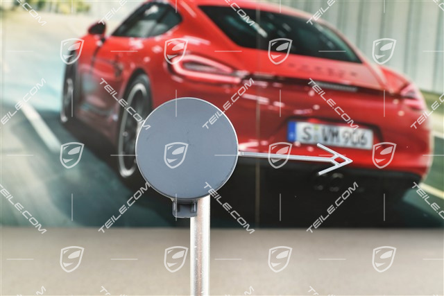 Towing hook lug cover / cap / trim, Rear bumper