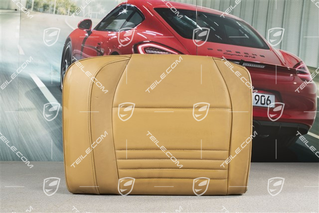 Back seat backrest, leather, savannah beige, Cabrio, L