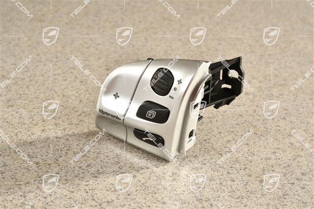 Moduł przełączający z przyciskiem zmiany biegów, Tiptronic, Galvano silver, L