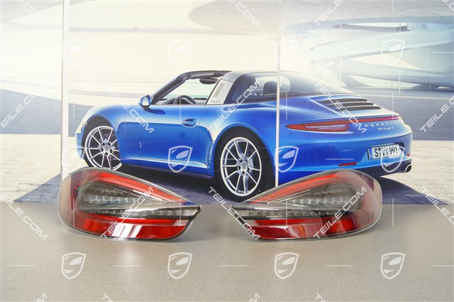 Heckleuchten Schwarz-Rot (dunkel), USA, Satz L+R