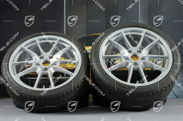 20-inch Carrera S (III) winter wheel set, 8,5J x 20 ET51 + 11J x 20 ET70 + NEW Michelin winter tyres 245/35 ZR20 + 295/30 ZR20, TPMS