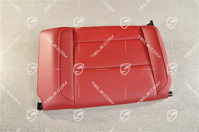 Back seat backrest, Rear, Leather, bordeaux red, Coupe, L