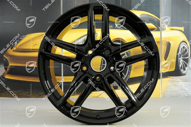 19" Felge Panamera TURBO, 10J x 19 ET61, in Schwarz (hochglanz)