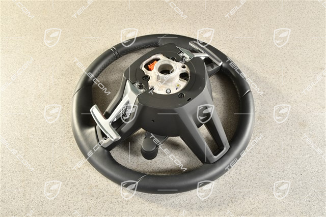 Multifunktionslenkrad, PDK, Leder, Schwarz