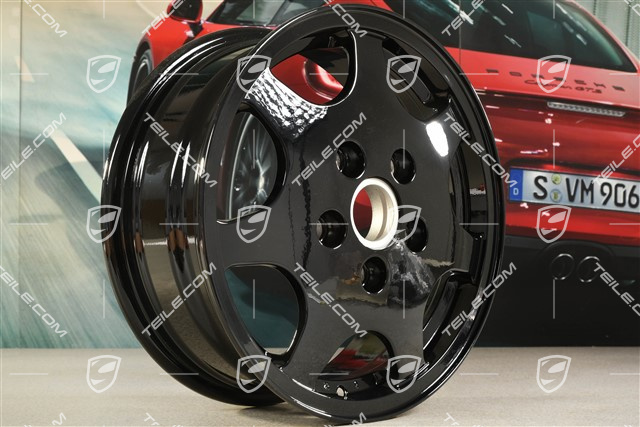 16" Felga Design 90, Carrera 2/4, 6J x 16 ET52,3, czarny wysoki połysk