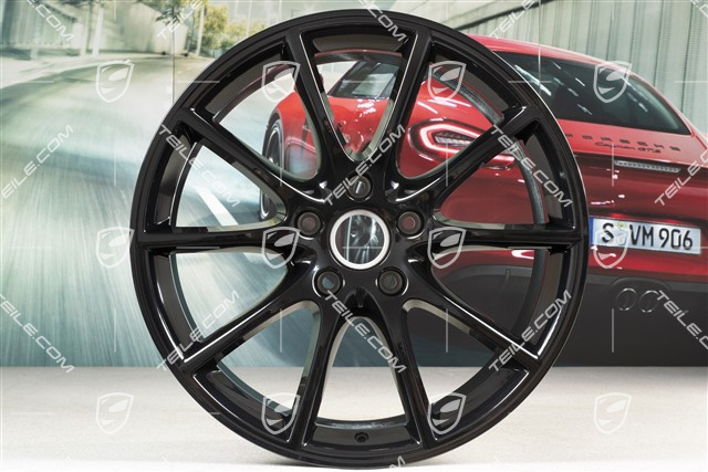 20" Cayenne Design Felgensatz, 10,5J x 20 ET64 + 9J x 20 ET50, schwarz hochglanz