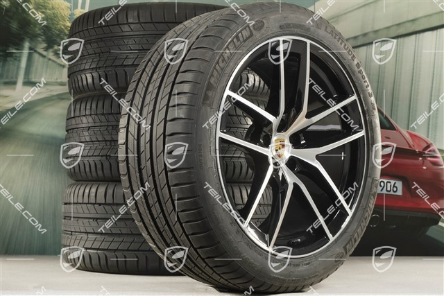 20-inch "Macan S" summer wheels set, rims 9J x 20 ET26 + 10J x 20 ET19 + Michelin summer tyres 265/45 R20 + 295/40 R20, with TPMS