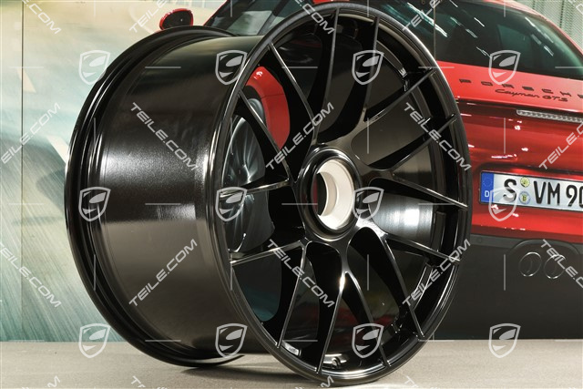 20" Felga Turbo Sport III, centralne mocowanie, 12J x 20 ET63, czarny wysoki połysk