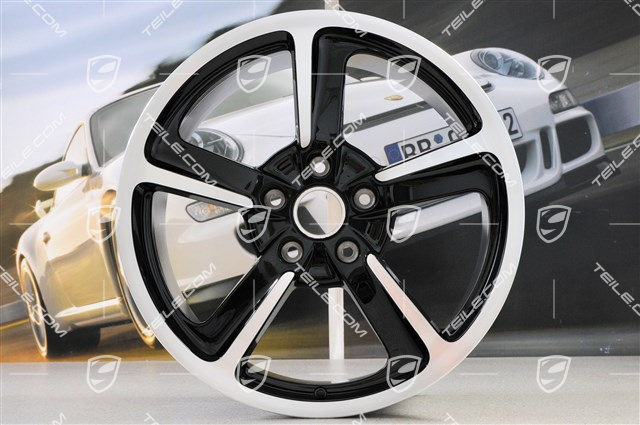 20" Felga Sport Techno, 8,5J x 20 ET57. czarny wysoki połysk