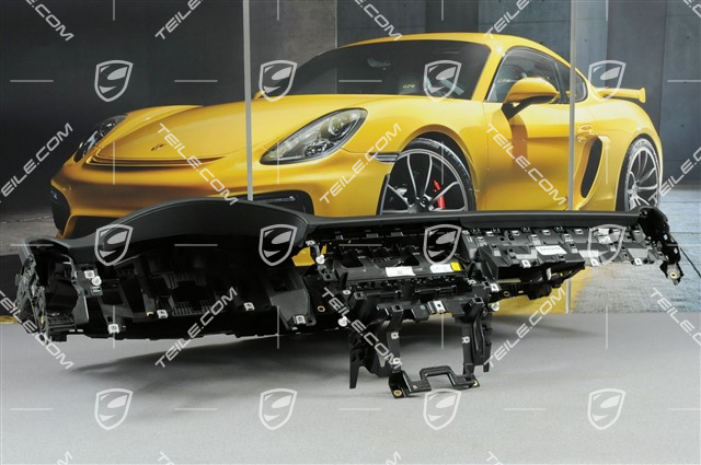 Dashboard trim, leather, black