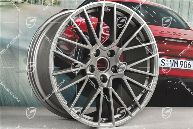 21" Felge Cayenne RS Spyder, 11J x 21 ET58, Platinum Seidenmatt