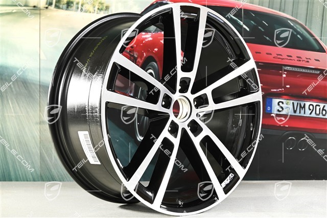 22" Felgensatz Cayenne Coupe Sport Design, 10J x 22 ET48 +11,5J x 22 ET52, schwarz hochglänzend