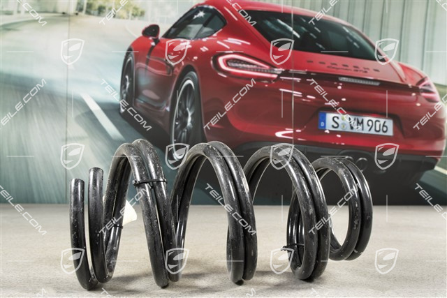 Schraubenfeder, HA, Boxster S, 6-Gang Schaltgetriebe, KENN- Violett / Gelb