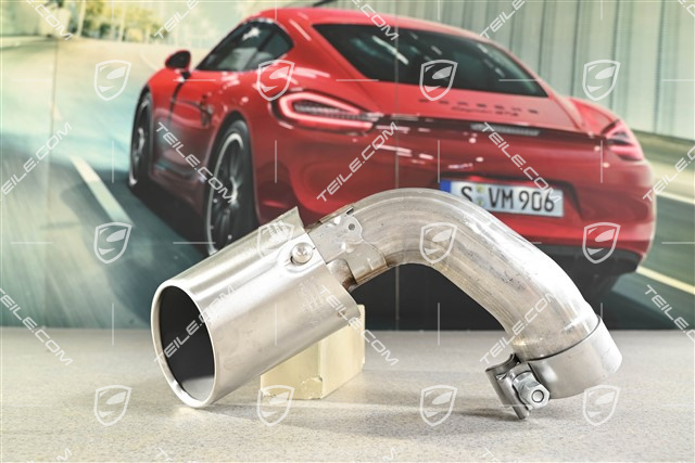 S, Tailpipe, steinless steel, inner, 4-pipe look, R