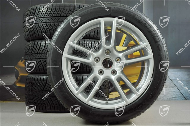 19-inch winter wheels set "Panamera", rims 9J x 19 ET64 + 10,5 J x 19 ET62 + Michelin Pilot Alpin 4 winter tyres 265/45 R19 + 295/40 R19