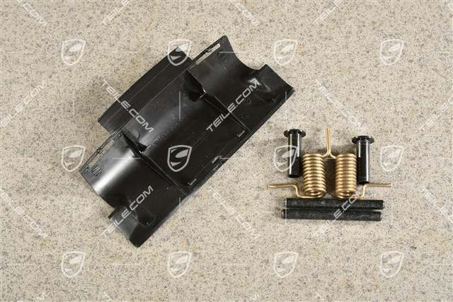 Mounting parts for armrest cover hinge, bolt / pin, cotter pins / springs