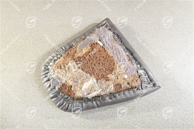 Notsitzkissen, Kunstleder, Classic Grau, L