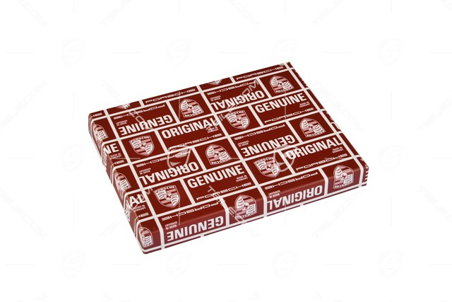 "60Y 911" Vehicle registration case, in a iconic chequer pattern, with Porsche Crest