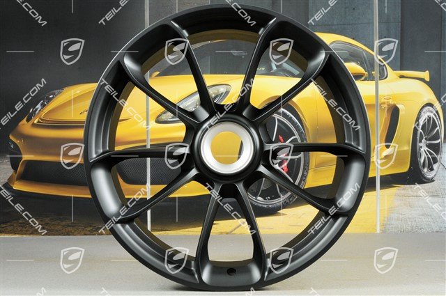 20" Felge GT3RS, mit GT3RS Schriftzug, 9,5J x 20 ET50, Schwarz-Matt