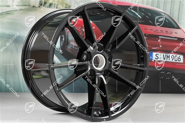 20-inch wheel rim Carrera, 11,5J x 20 ET67, for summer wheels, black high gloss