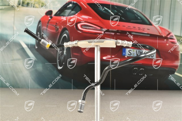 Brake line for brake unit with integrated brake light switch