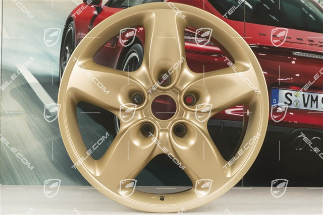 18-inch Cayenne Turbo wheel, 8J x 18 ET57, Aurum satin mat