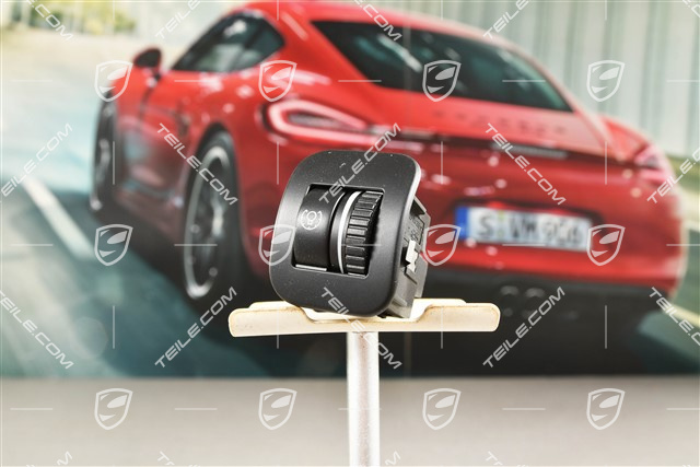 Potentiometer dimming of the lighting in the instrument cluster, Black matte