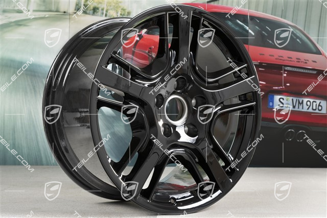 19" Felge Panamera Design, 10J x 19 ET61, schwarz hochglanz