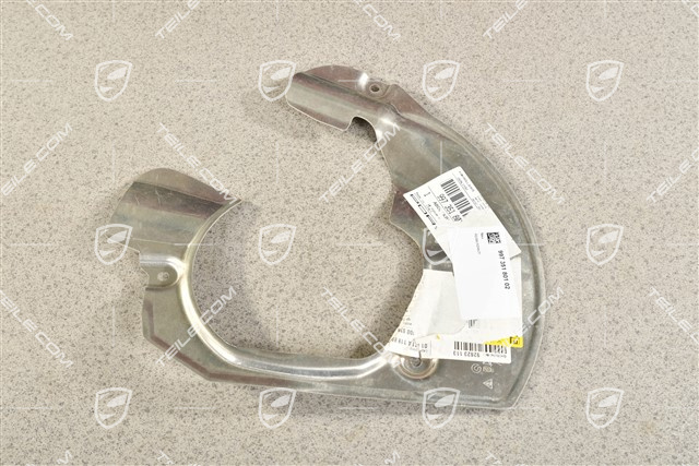 Front axle disc brake protective plate, C2, L