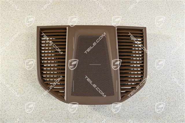 Osłona konsoli, środkowa, górna, brązowa / Saddle Tan