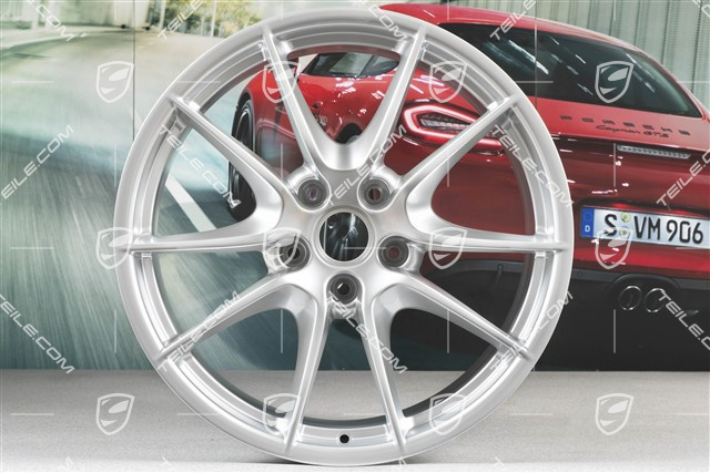 20" Felga, Carrera S III, lakier "brylantowy chrom", BORBET, 9,5J x 20 ET45
