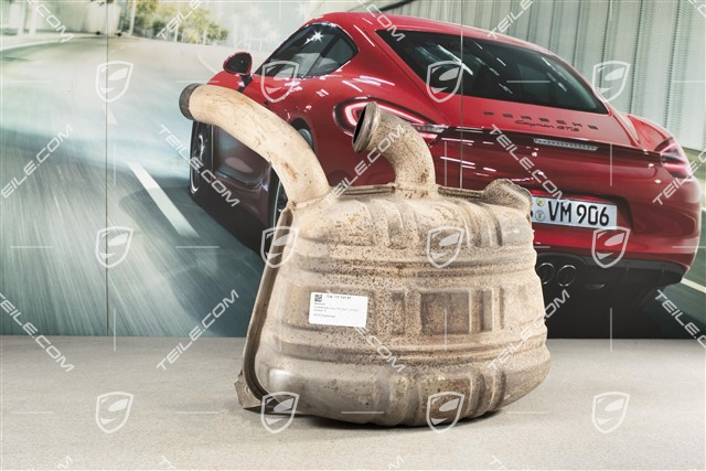 Exhaust Muffler / Silencer, manual transmission, 3,4L, R